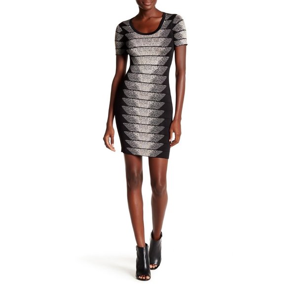 FRENCH CONNECTION SPOTLIGHT FLECK JACQUARD BODYCON - Picture 2 of 9